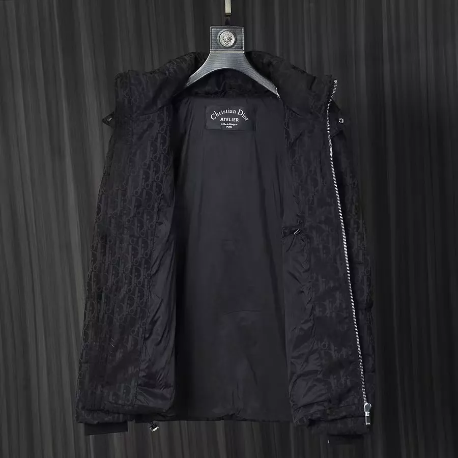 Classic 7808 Christian Dior Down Feather Coat Long Sleeved For Men