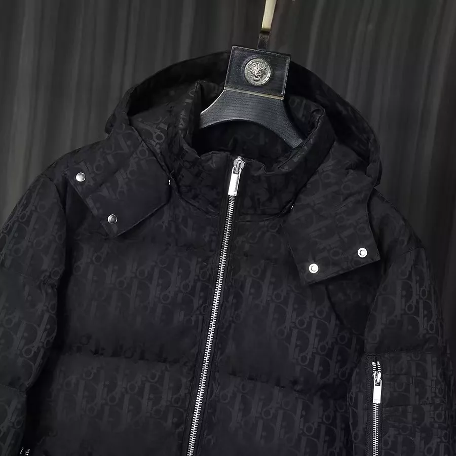 Classic 7808 Christian Dior Down Feather Coat Long Sleeved For Men