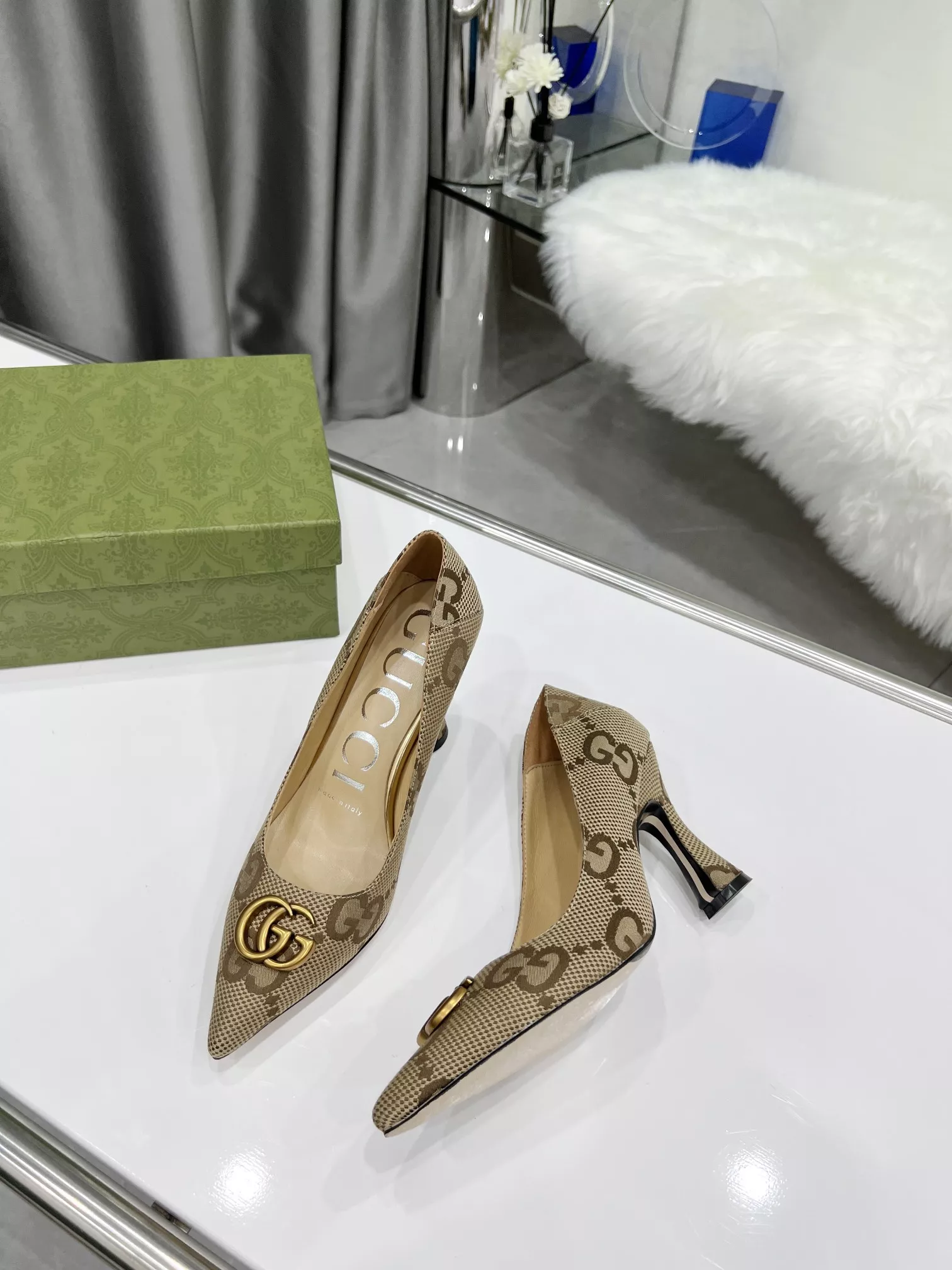 Classic 7939 Gucci High-Heeled Shoes For Women