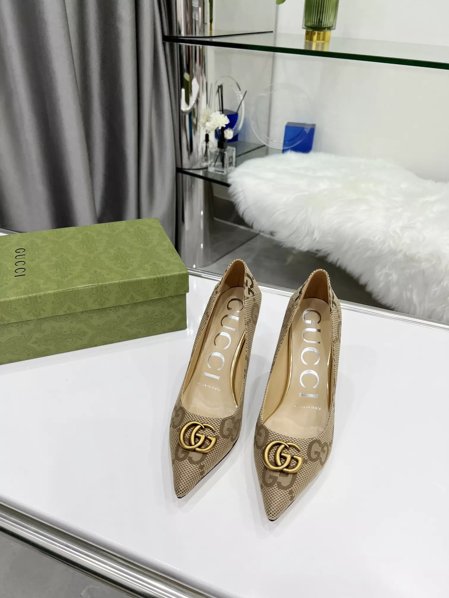 Classic 7939 Gucci High-Heeled Shoes For Women