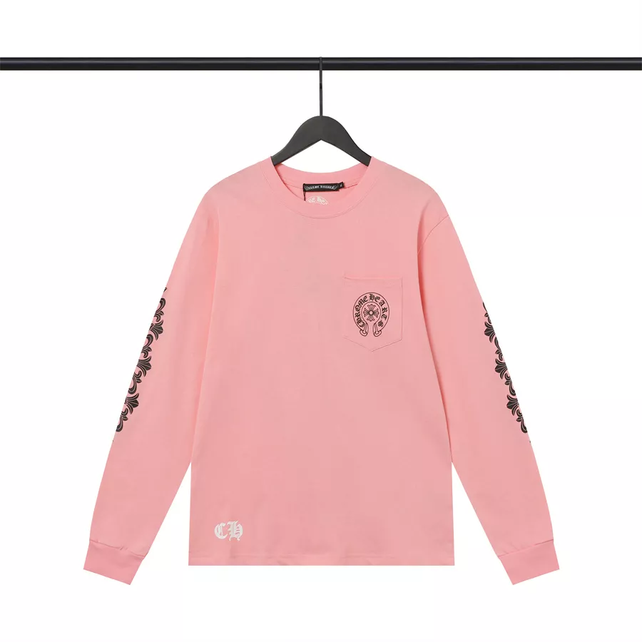 Classic 8113 Chrome Hearts T-Shirts Long Sleeved For Men