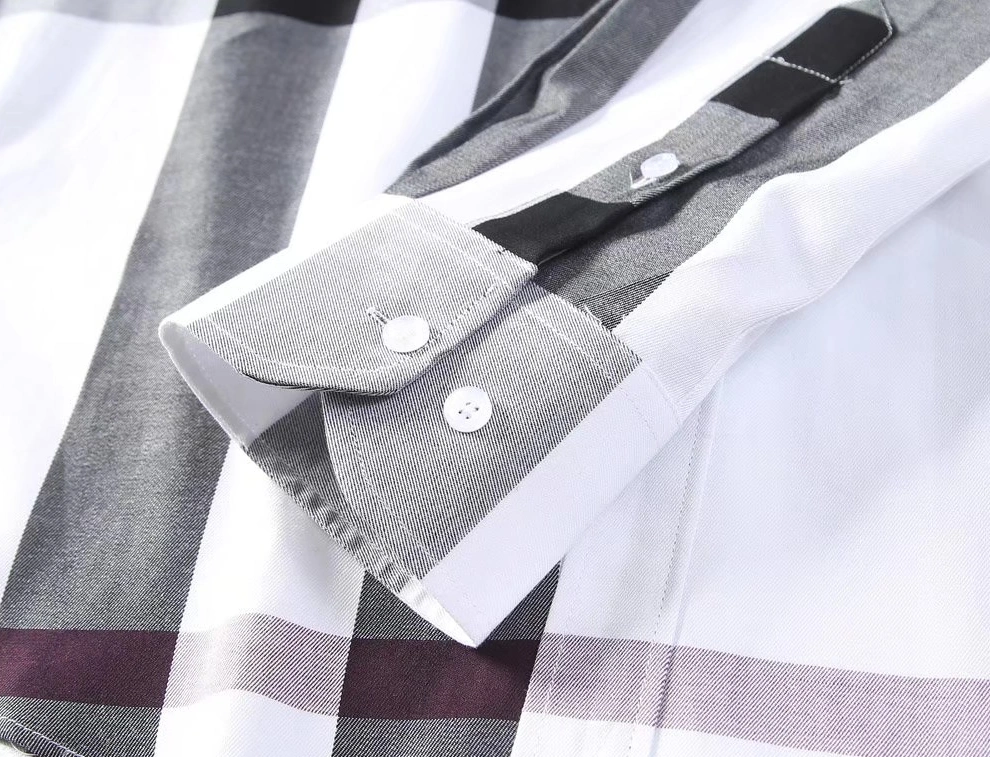 Classic 8389 Burberry Shirts Long Sleeved For Men