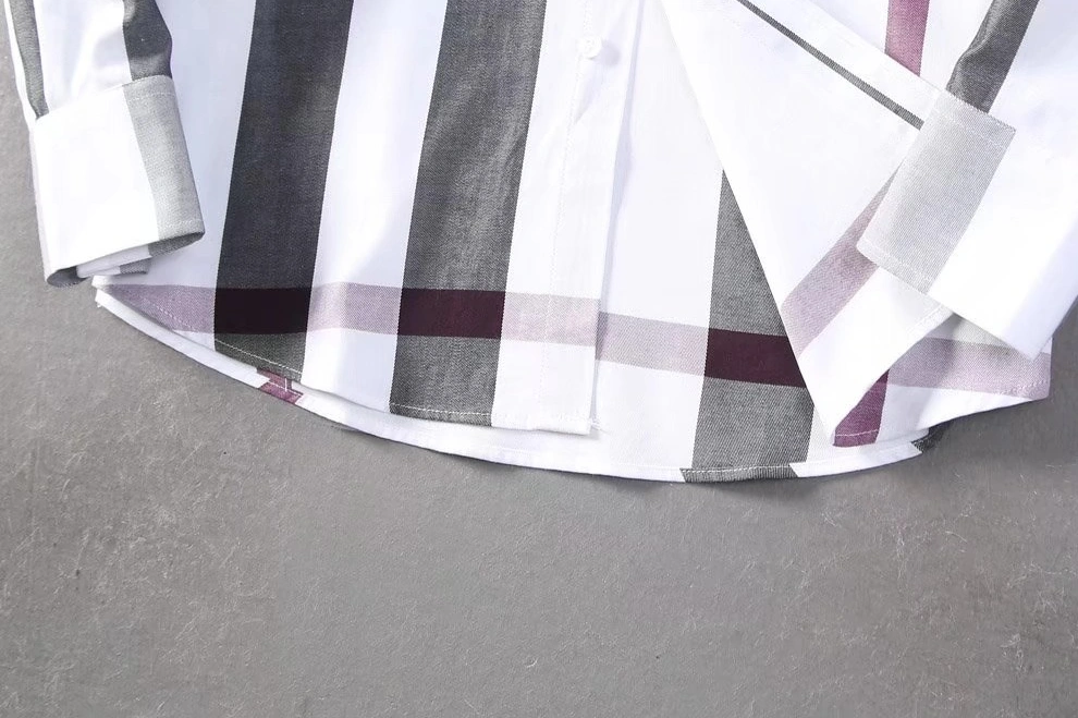 Classic 8389 Burberry Shirts Long Sleeved For Men