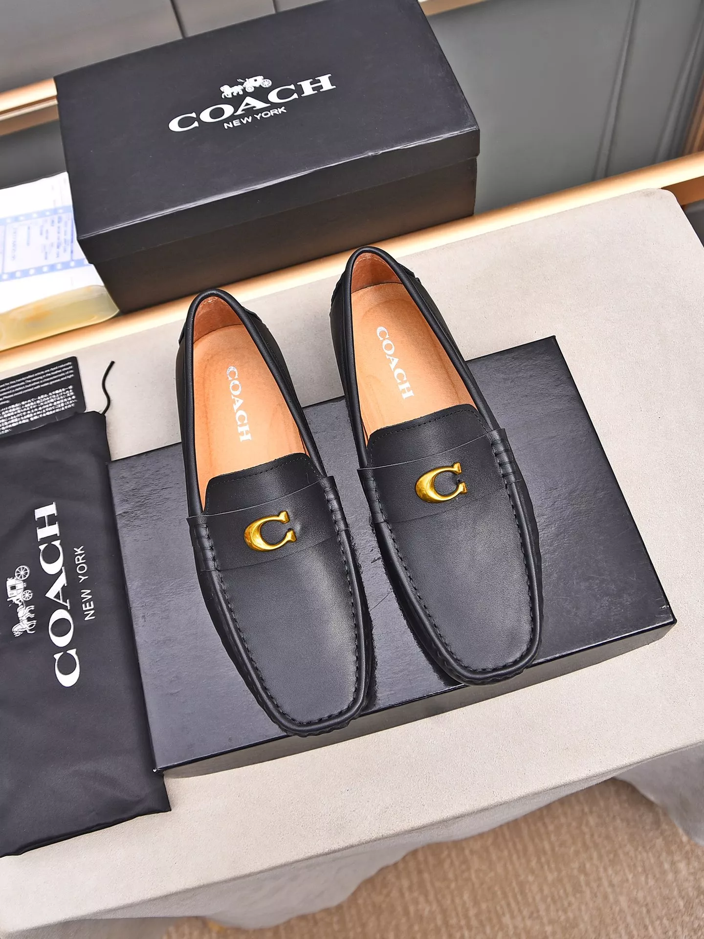 Coach Leather Shoes For Men Vibrant 591