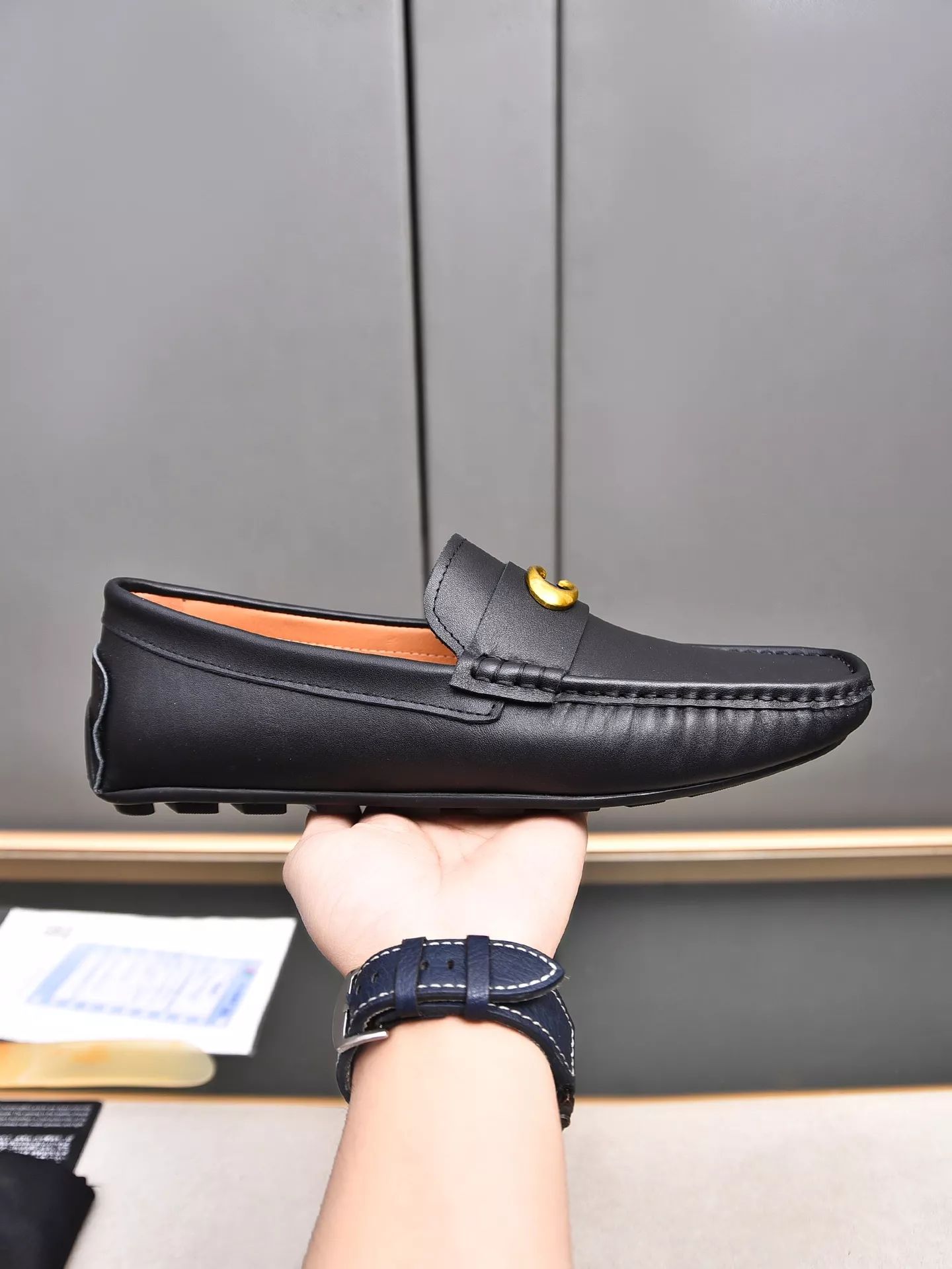 Coach Leather Shoes For Men Vibrant 591