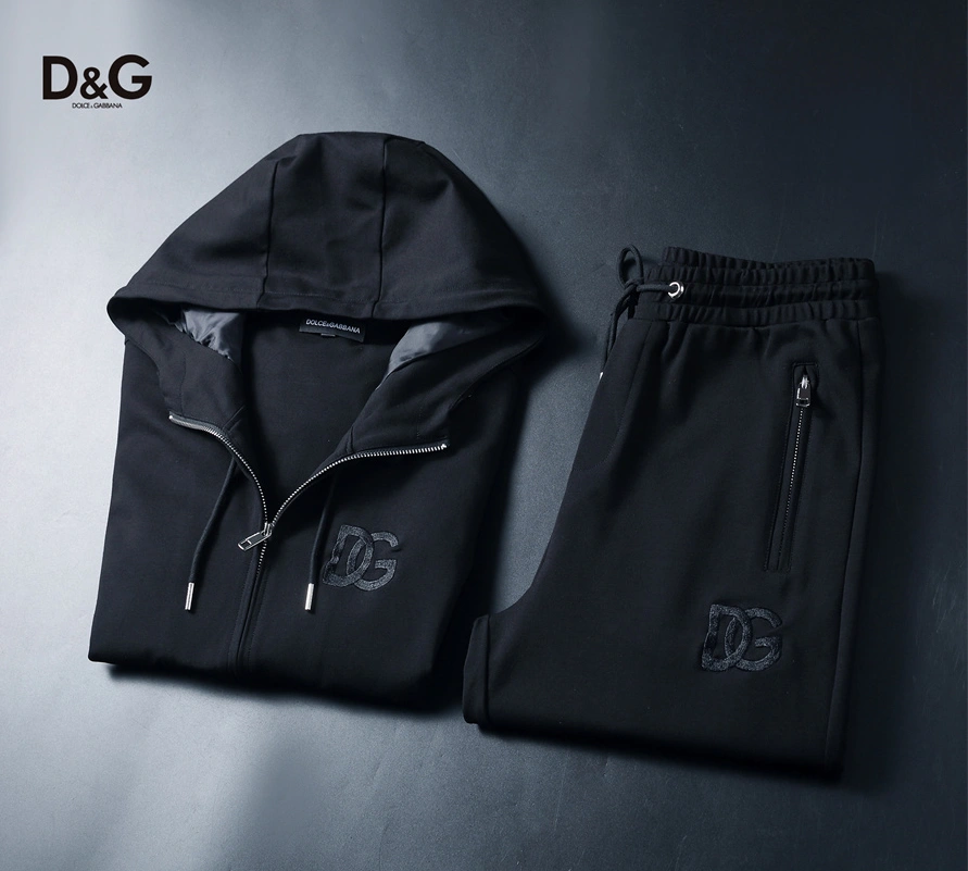 Comfortable 1063 Dolce & Gabbana D&G Tracksuits Long Sleeved For Men