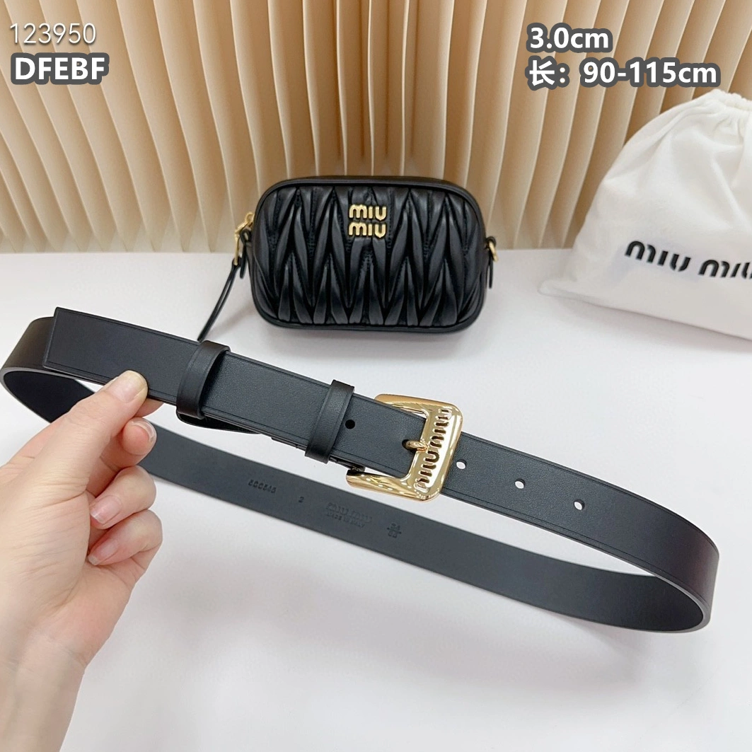 Comfortable 1141 MIU MIU AAA Quality Belts For Women