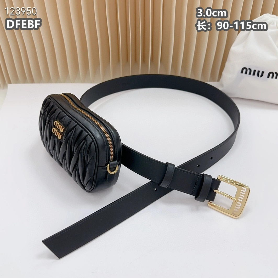 Comfortable 1141 MIU MIU AAA Quality Belts For Women