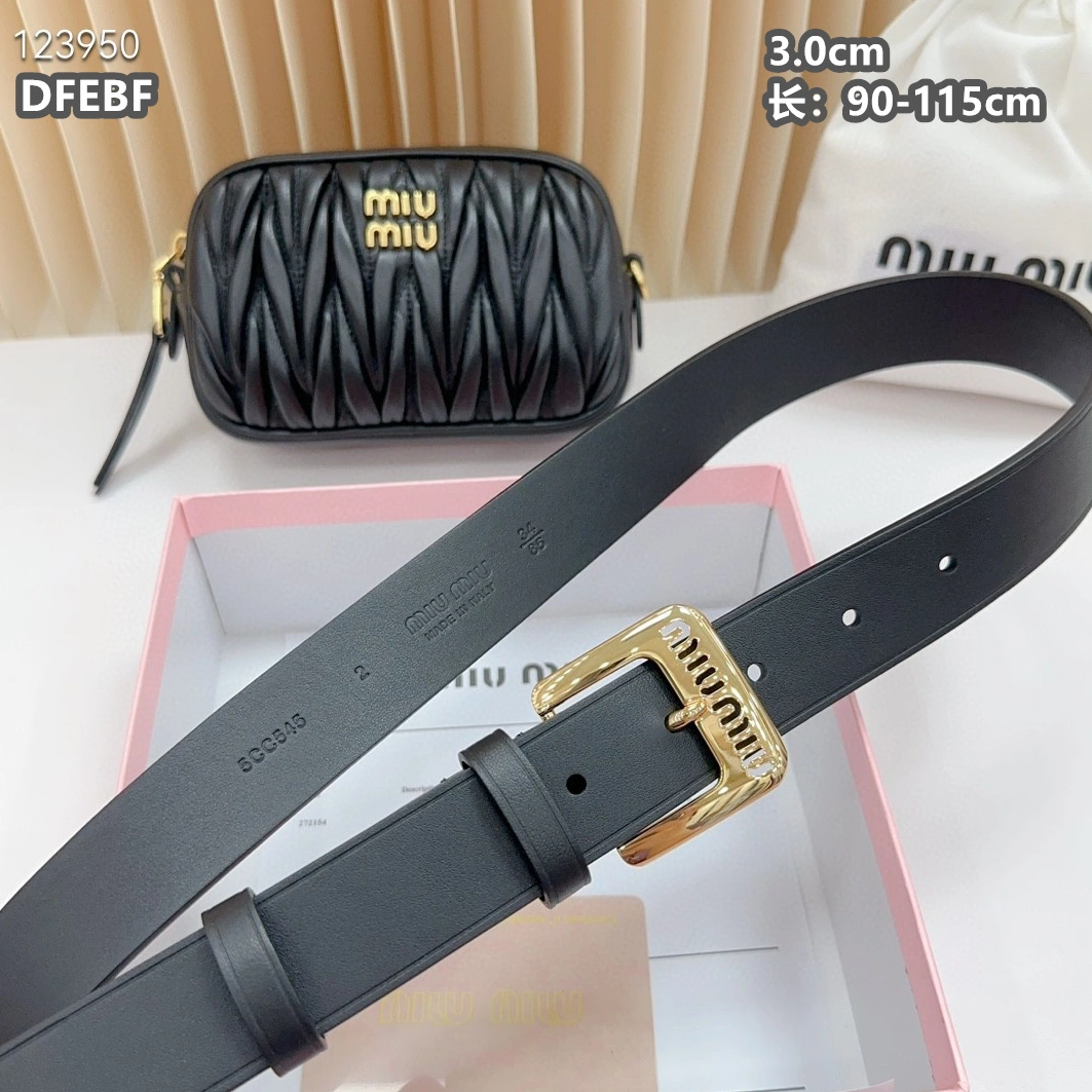 Comfortable 1141 MIU MIU AAA Quality Belts For Women