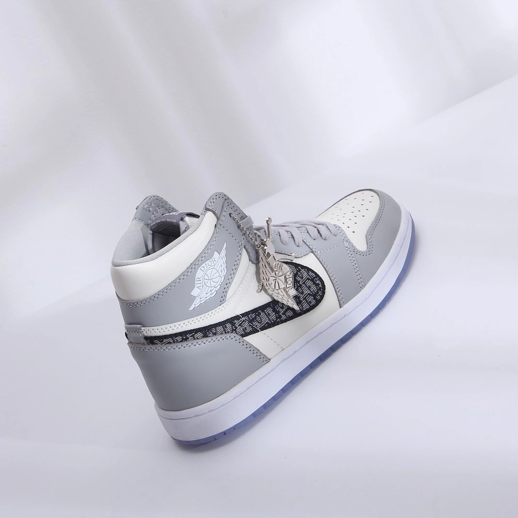Comfortable 1339 Air Jordan 1 & Christian Dior High Tops Shoes For Men