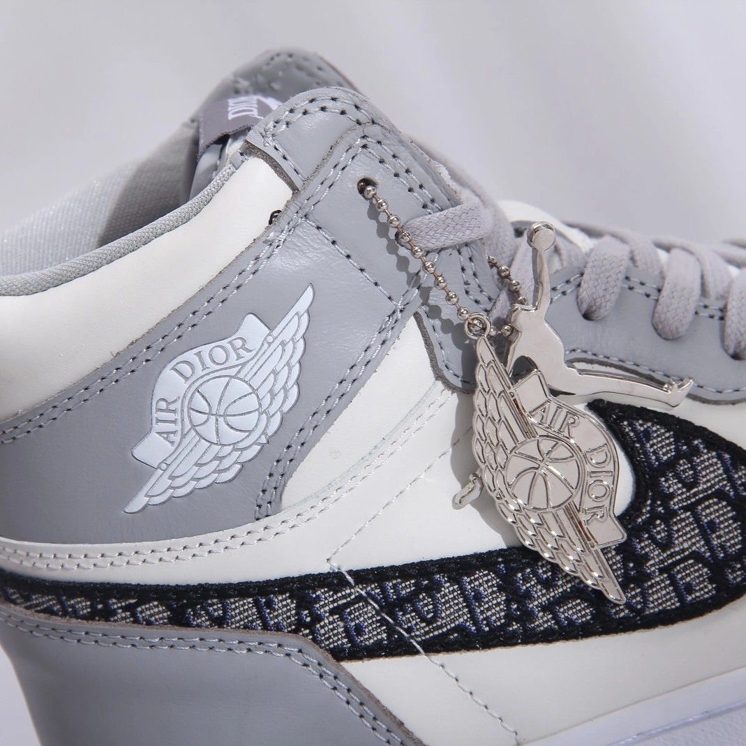 Comfortable 1339 Air Jordan 1 & Christian Dior High Tops Shoes For Men