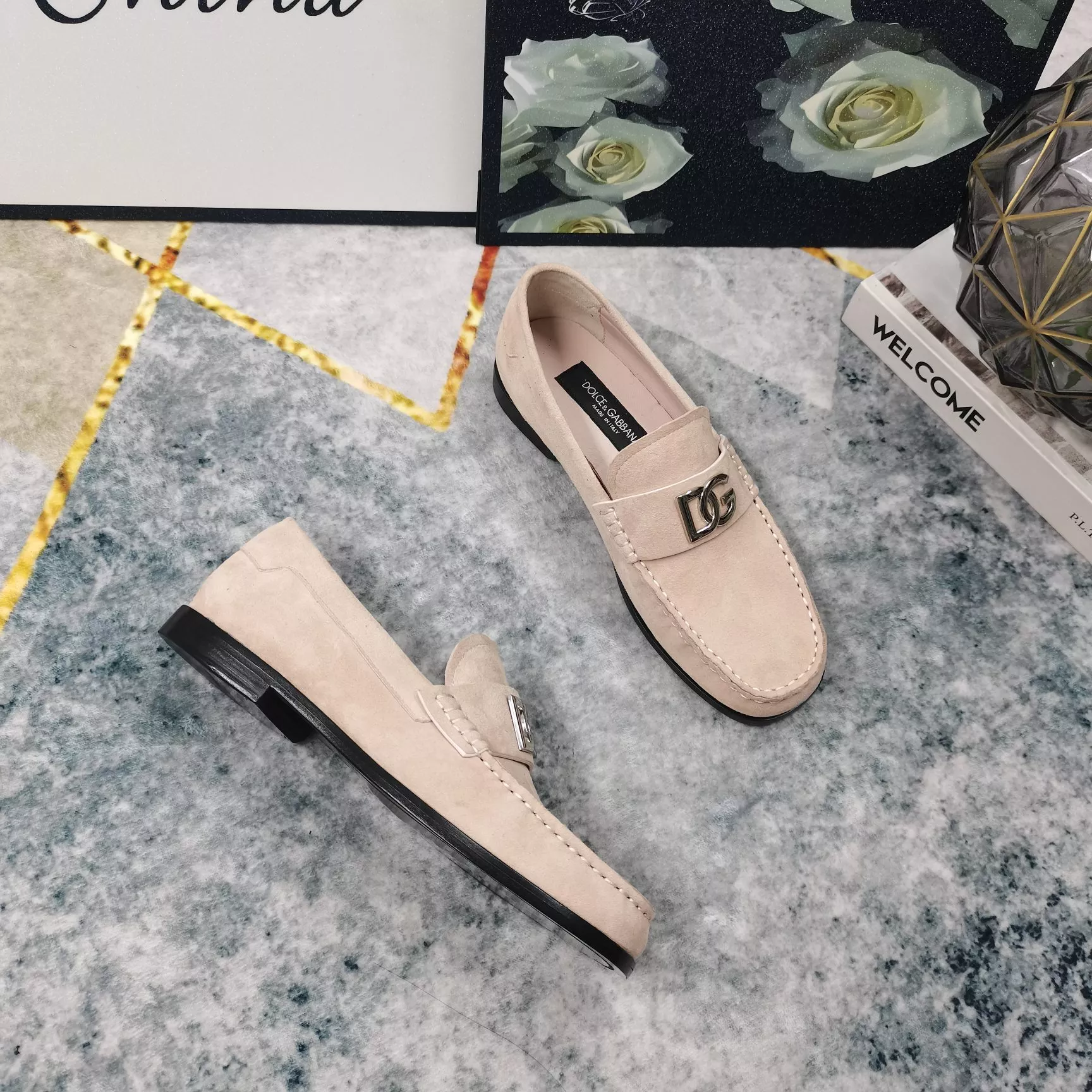 Comfortable 1353 Dolce & Gabbana D&G Leather Shoes For Women