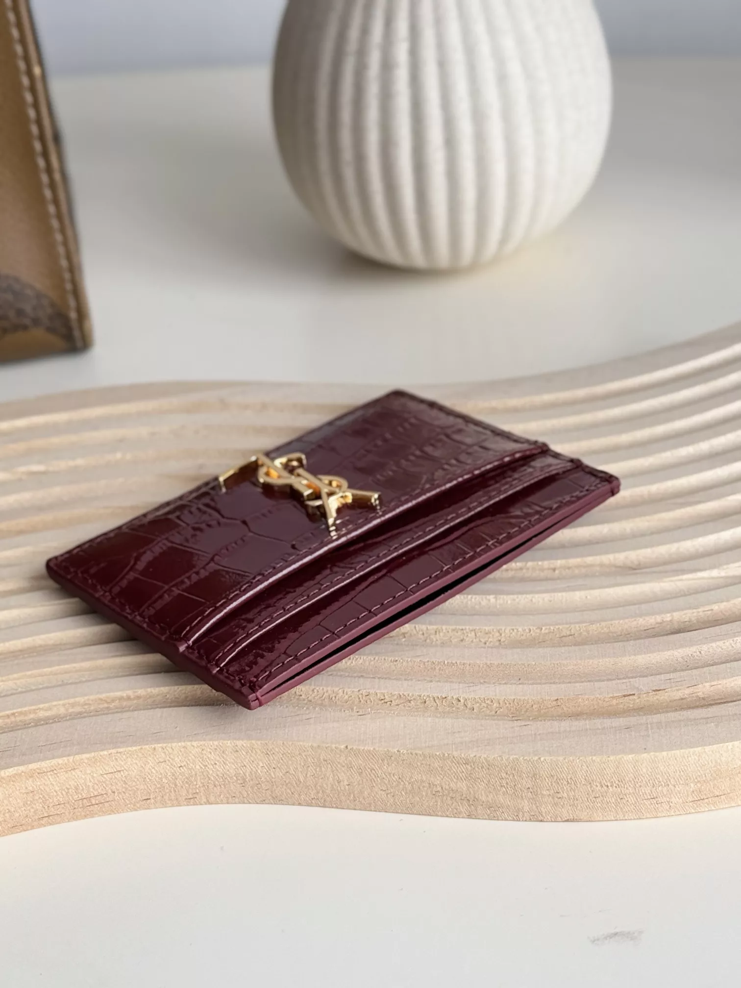 Comfortable 1353 Yves Saint Laurent YSL Card Case For Women