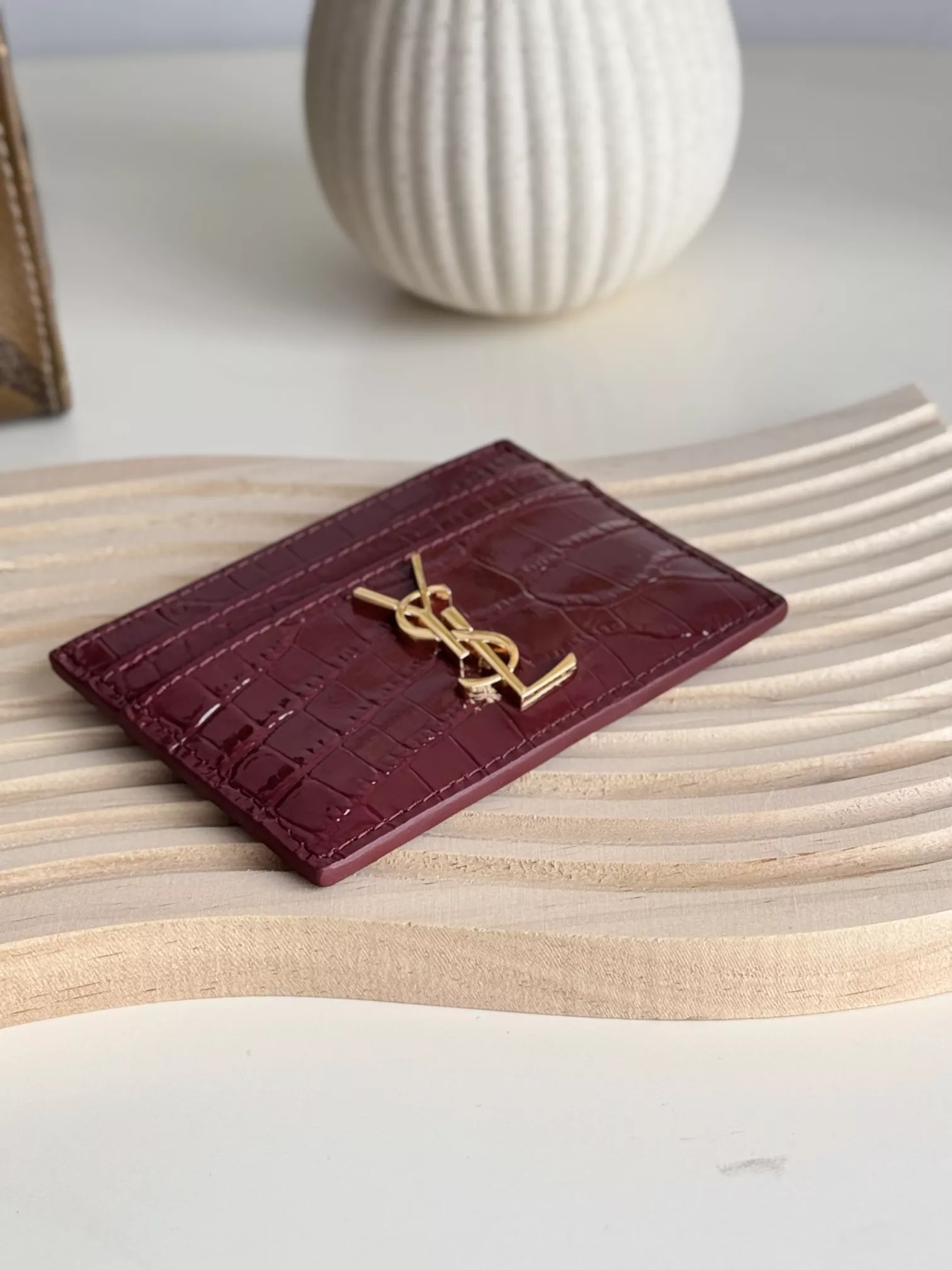 Comfortable 1353 Yves Saint Laurent YSL Card Case For Women