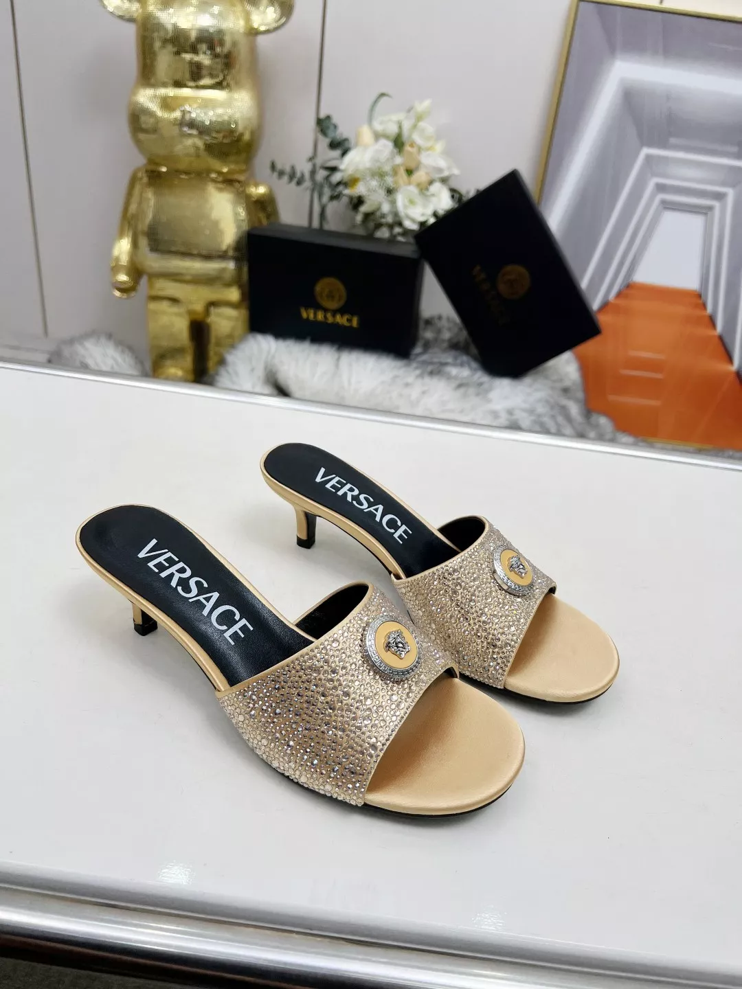 Comfortable 1395 Versace Slippers For Women