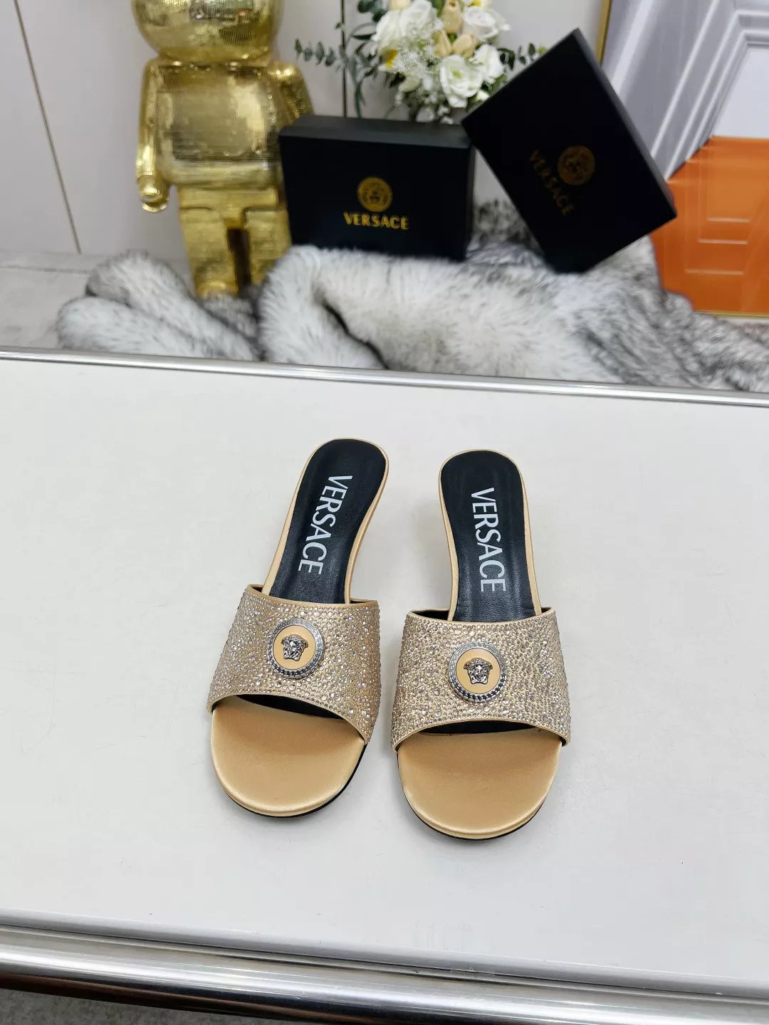 Comfortable 1395 Versace Slippers For Women