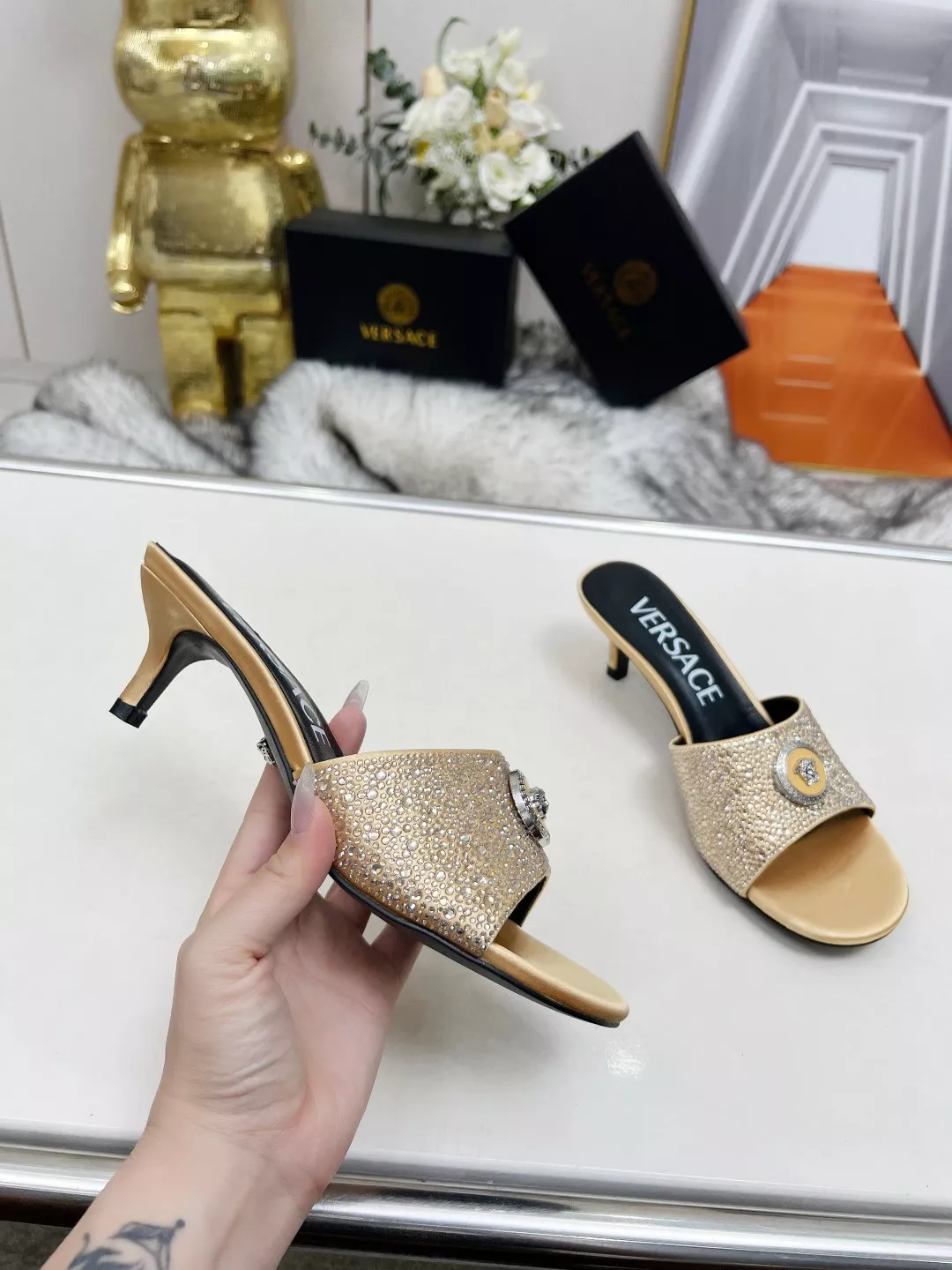 Comfortable 1395 Versace Slippers For Women