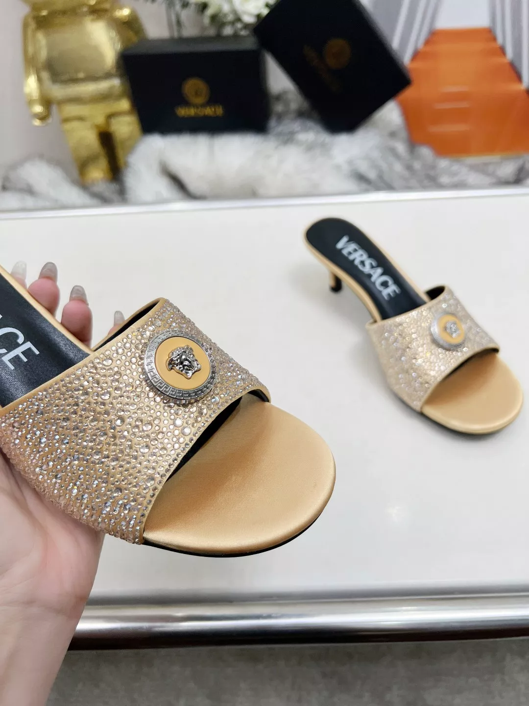 Comfortable 1395 Versace Slippers For Women