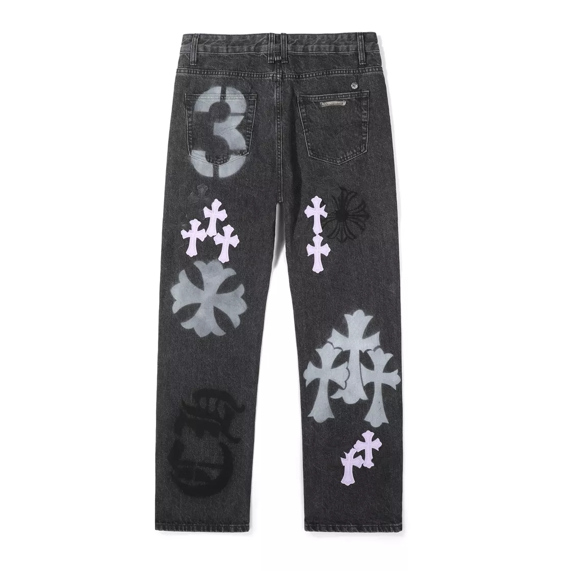 Comfortable 1436 Chrome Hearts Jeans For Unisex