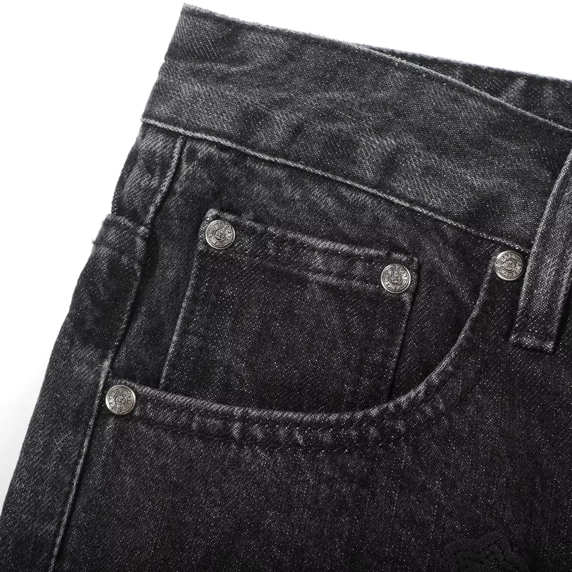 Comfortable 1436 Chrome Hearts Jeans For Unisex