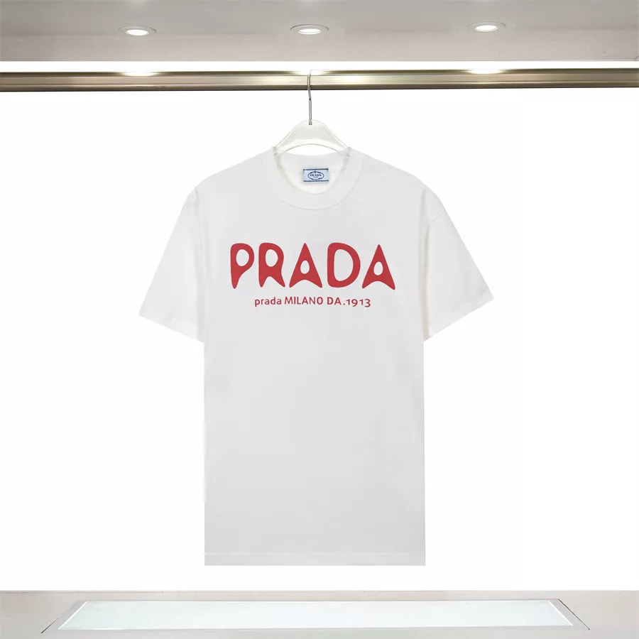 Comfortable 1778 Prada T-Shirts Short Sleeved For Unisex
