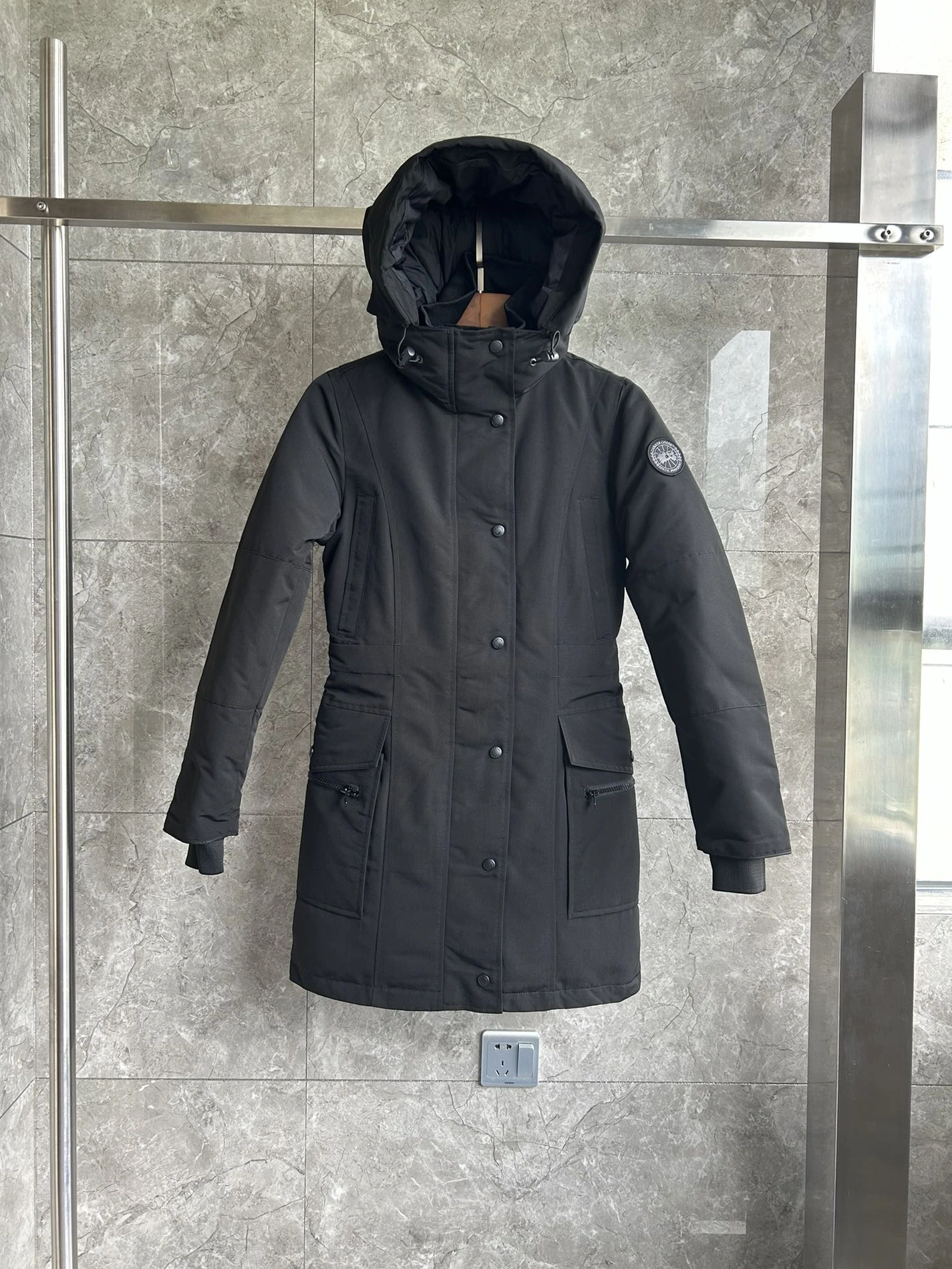 Comfortable 2138 Canada Goose Down Feather Coat Long Sleeved For Women