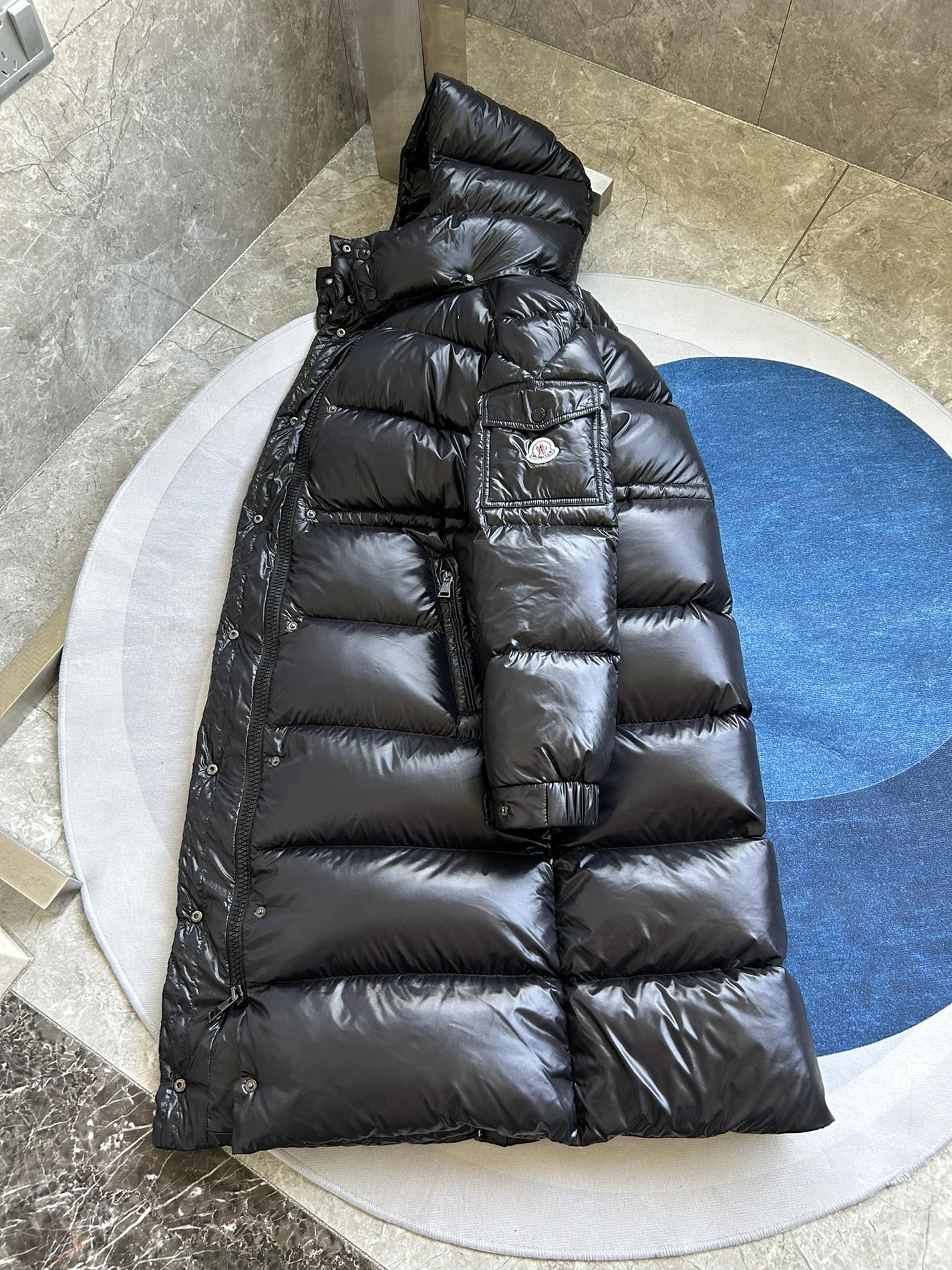 Comfortable 247 Moncler Down Feather Coat Long Sleeved For Women