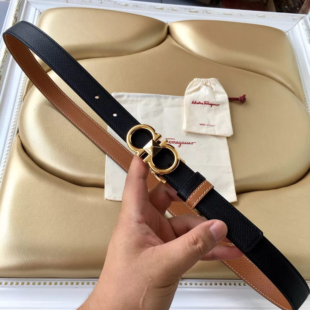 Comfortable 2933 Salvatore Ferragamo AAA Quality Belts In 2.5cm For Women