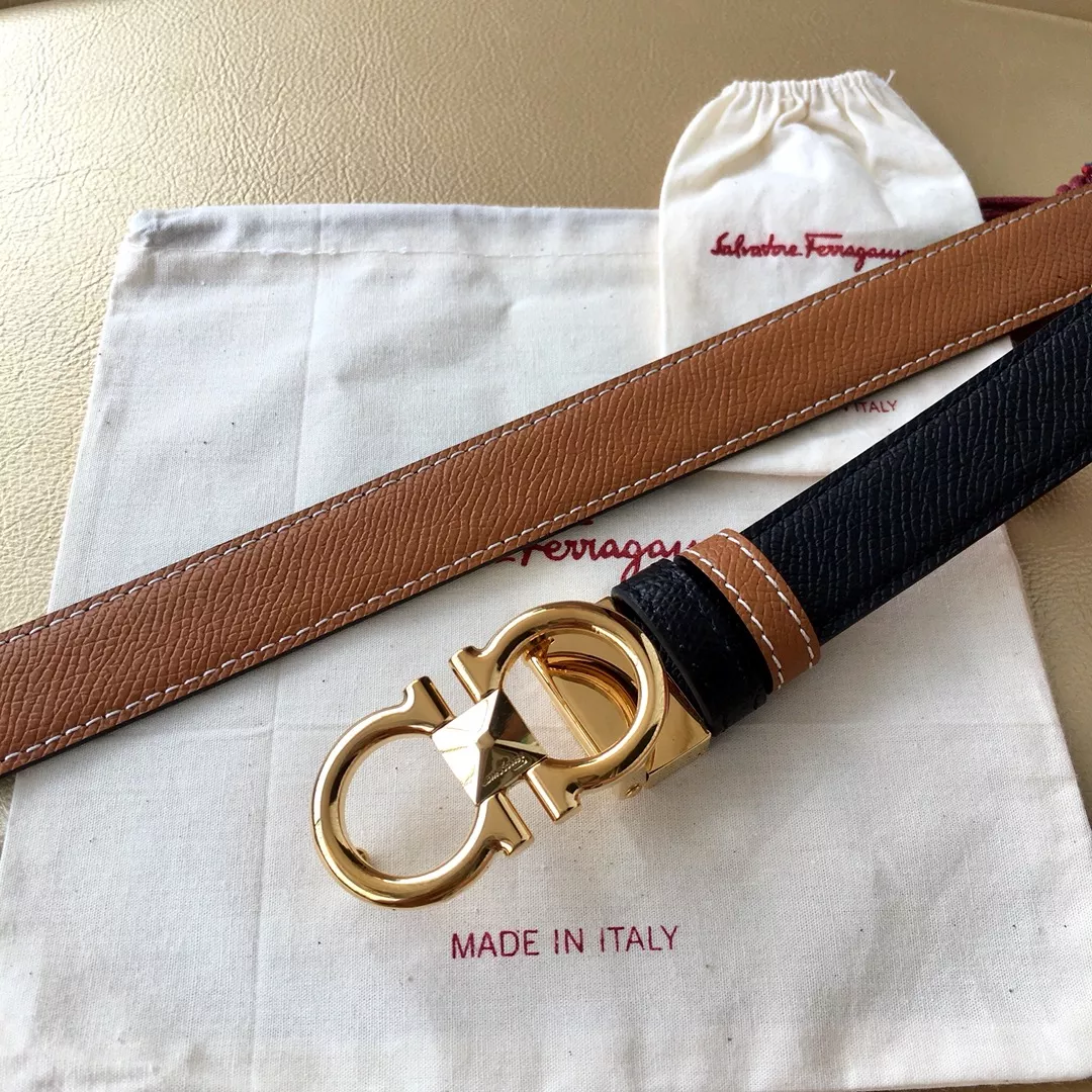 Comfortable 2933 Salvatore Ferragamo AAA Quality Belts In 2.5cm For Women