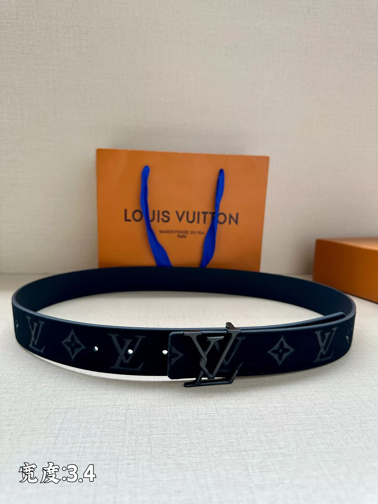 Comfortable 3104 Louis Vuitton AAA Quality Belts In 3.4cm For Unisex