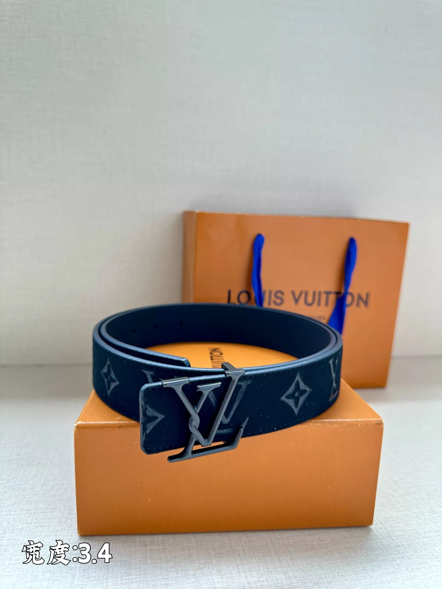 Comfortable 3104 Louis Vuitton AAA Quality Belts In 3.4cm For Unisex