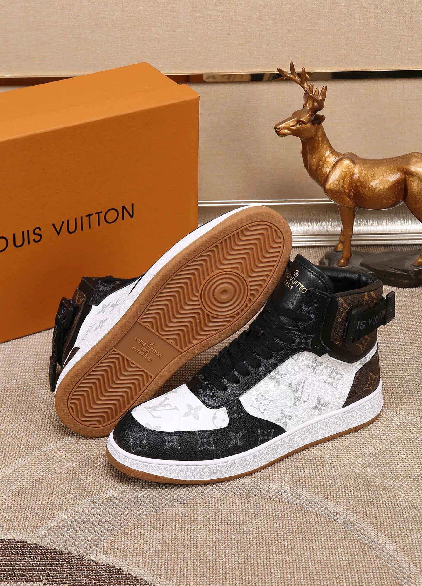 Comfortable 3168 Louis Vuitton High Tops Shoes For Men