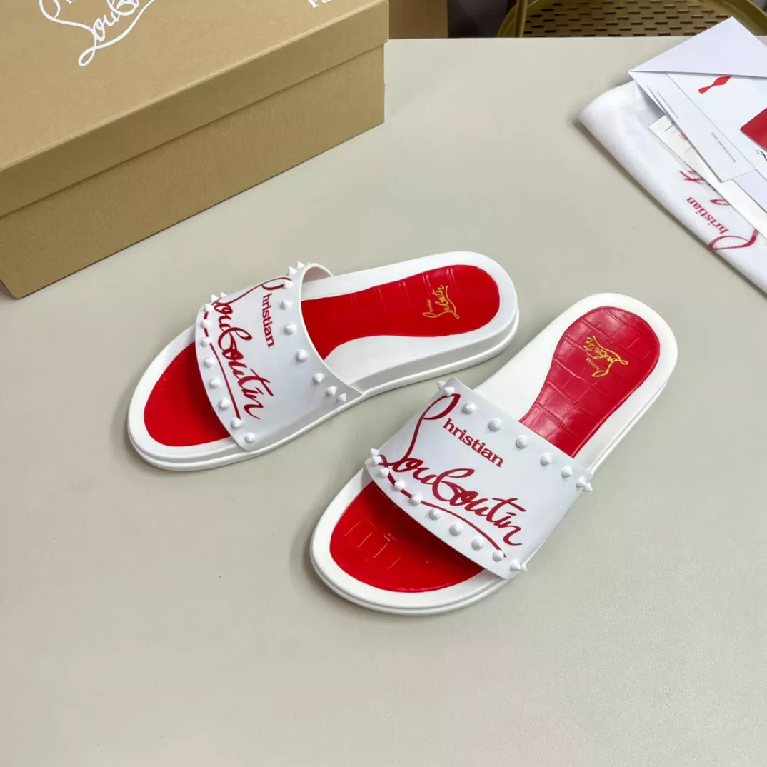Comfortable 3403 Christian Louboutin CL Slippers For Men