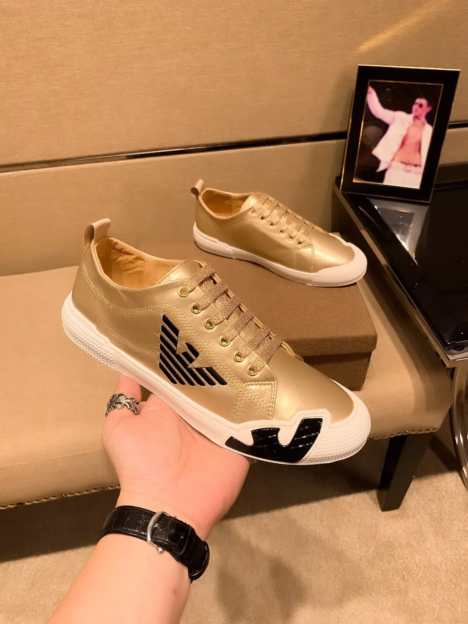 Comfortable 3654 Armani Casual Shoes For Men