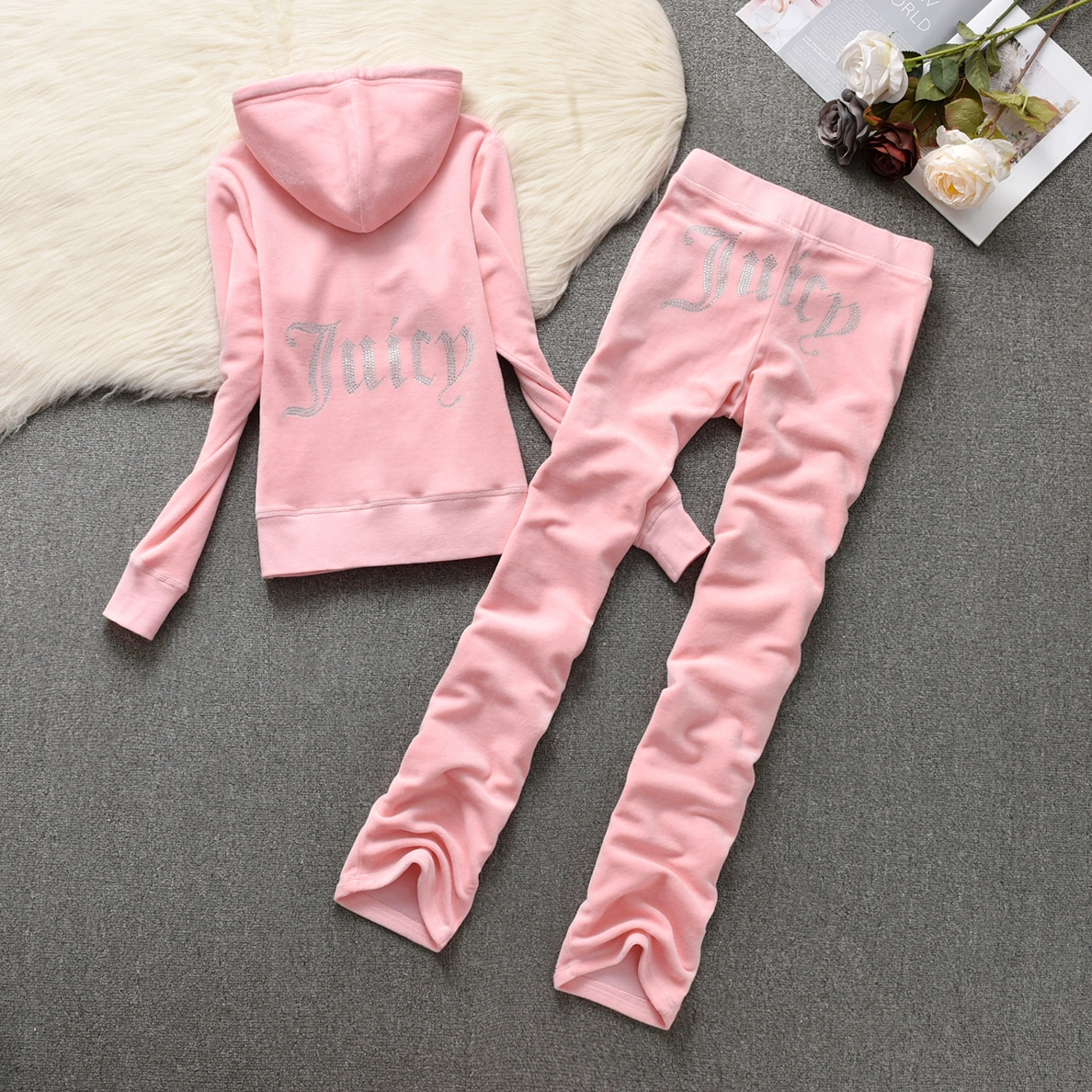 Comfortable 3925 Juicy Couture Tracksuits Long Sleeved For Women