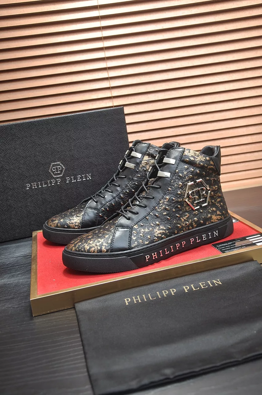 Comfortable 4173 Philipp Plein PP High Tops Shoes For Men