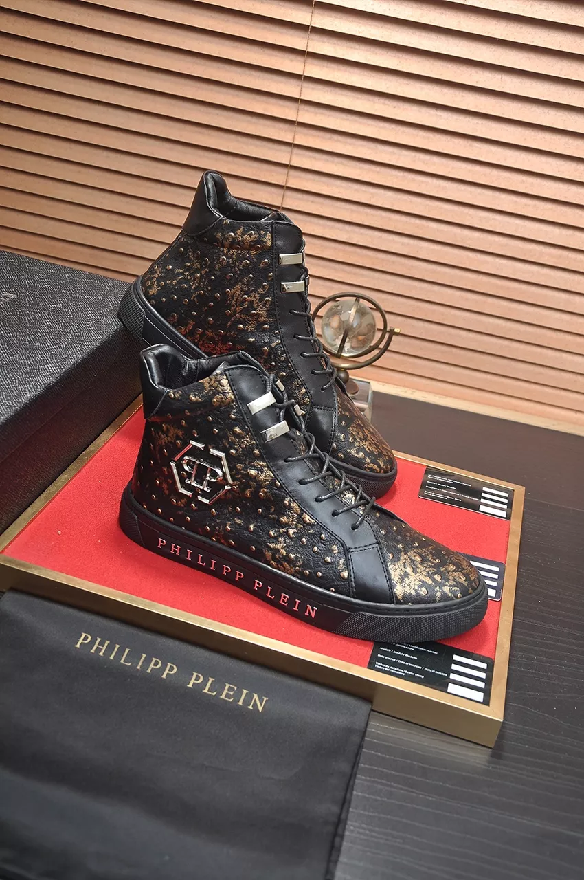 Comfortable 4173 Philipp Plein PP High Tops Shoes For Men