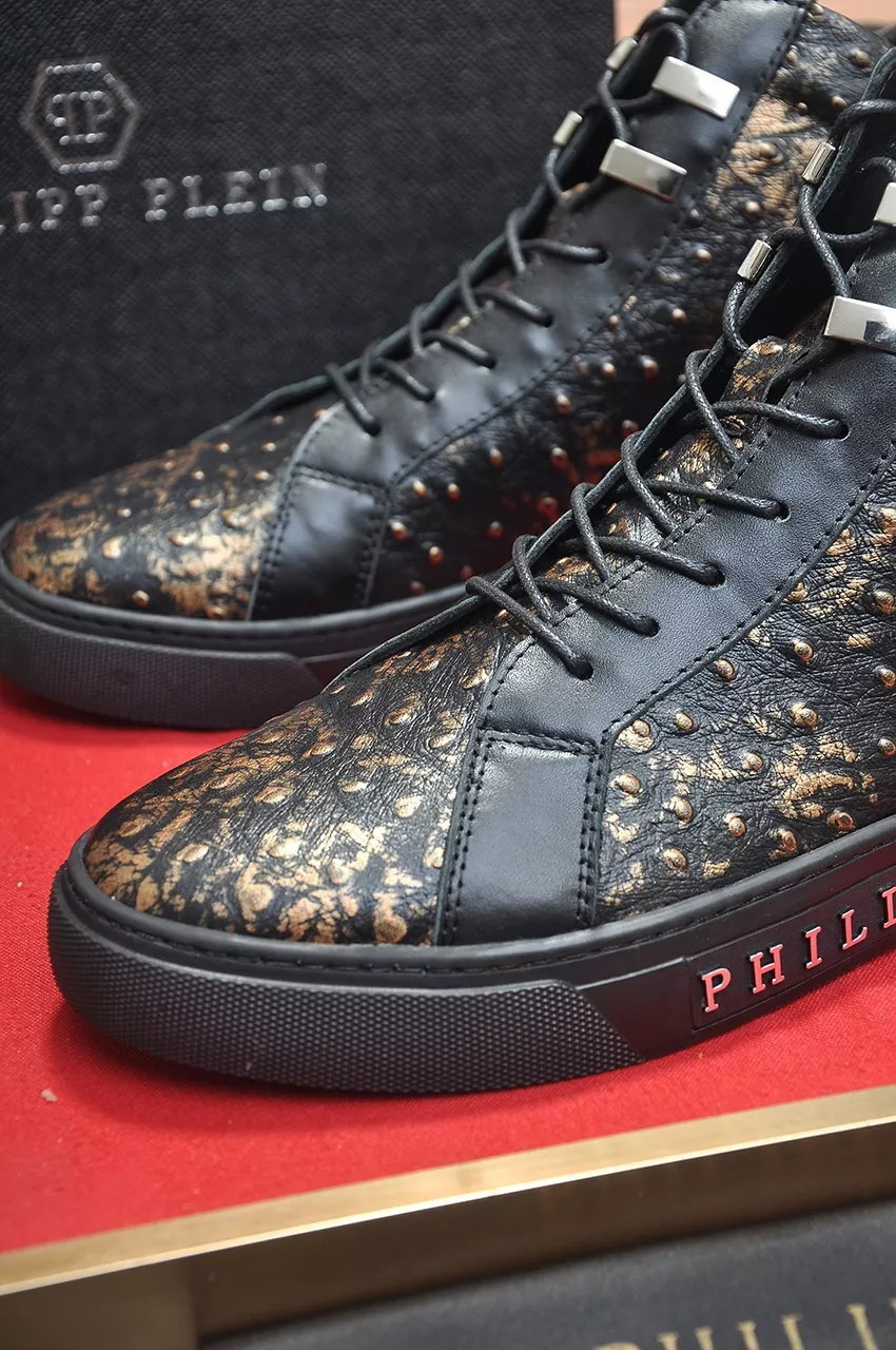 Comfortable 4173 Philipp Plein PP High Tops Shoes For Men
