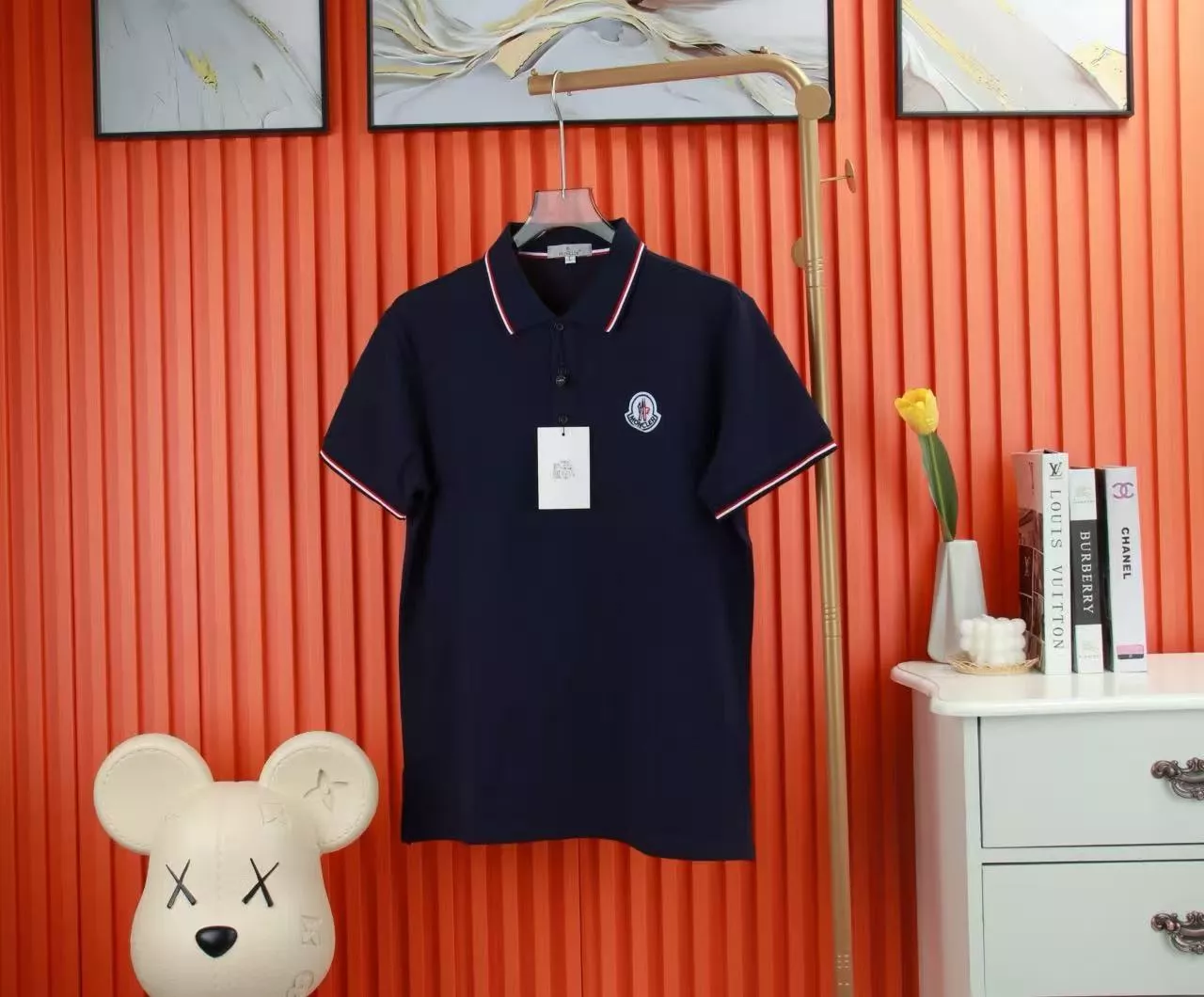 Comfortable 4282 Moncler T-Shirts Short Sleeved For Men