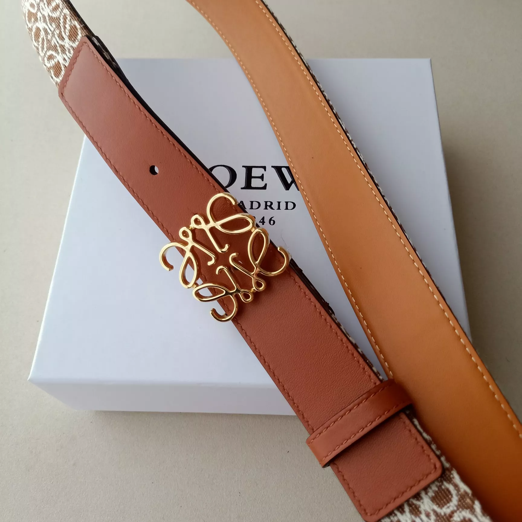 Comfortable 4356 LOEWE AAA Quality Belts In 3.2cm For Women