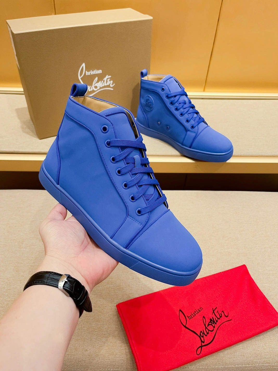 Comfortable 4658 Christian Louboutin High Top Shoes For Men