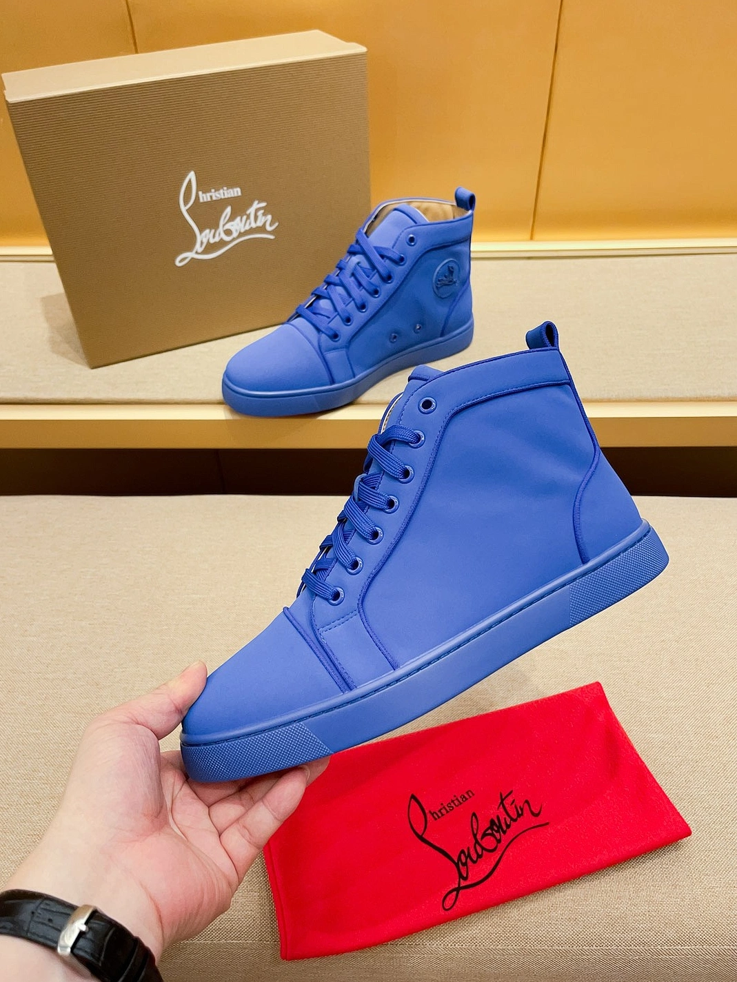 Comfortable 4658 Christian Louboutin High Top Shoes For Men