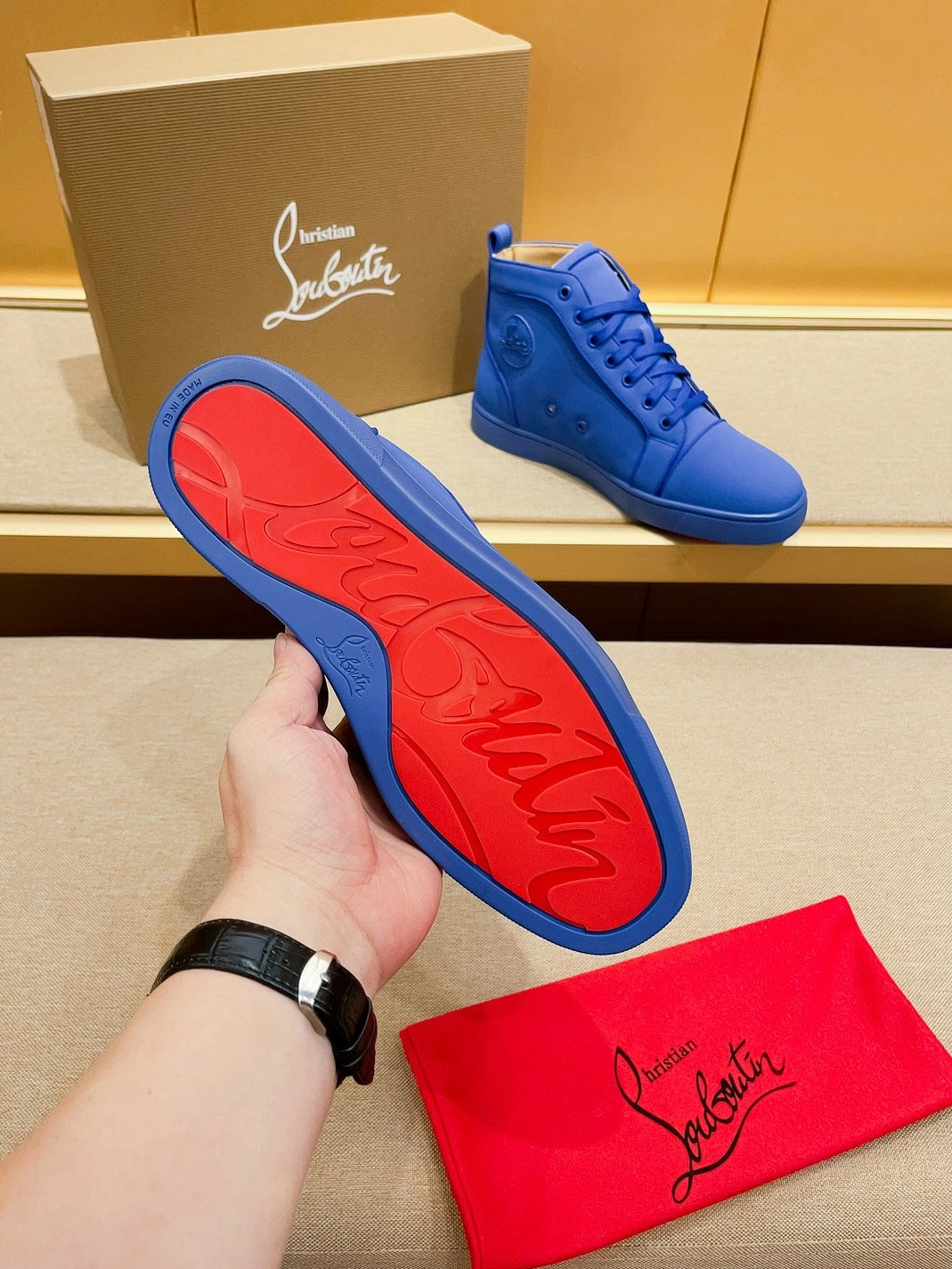 Comfortable 4658 Christian Louboutin High Top Shoes For Men