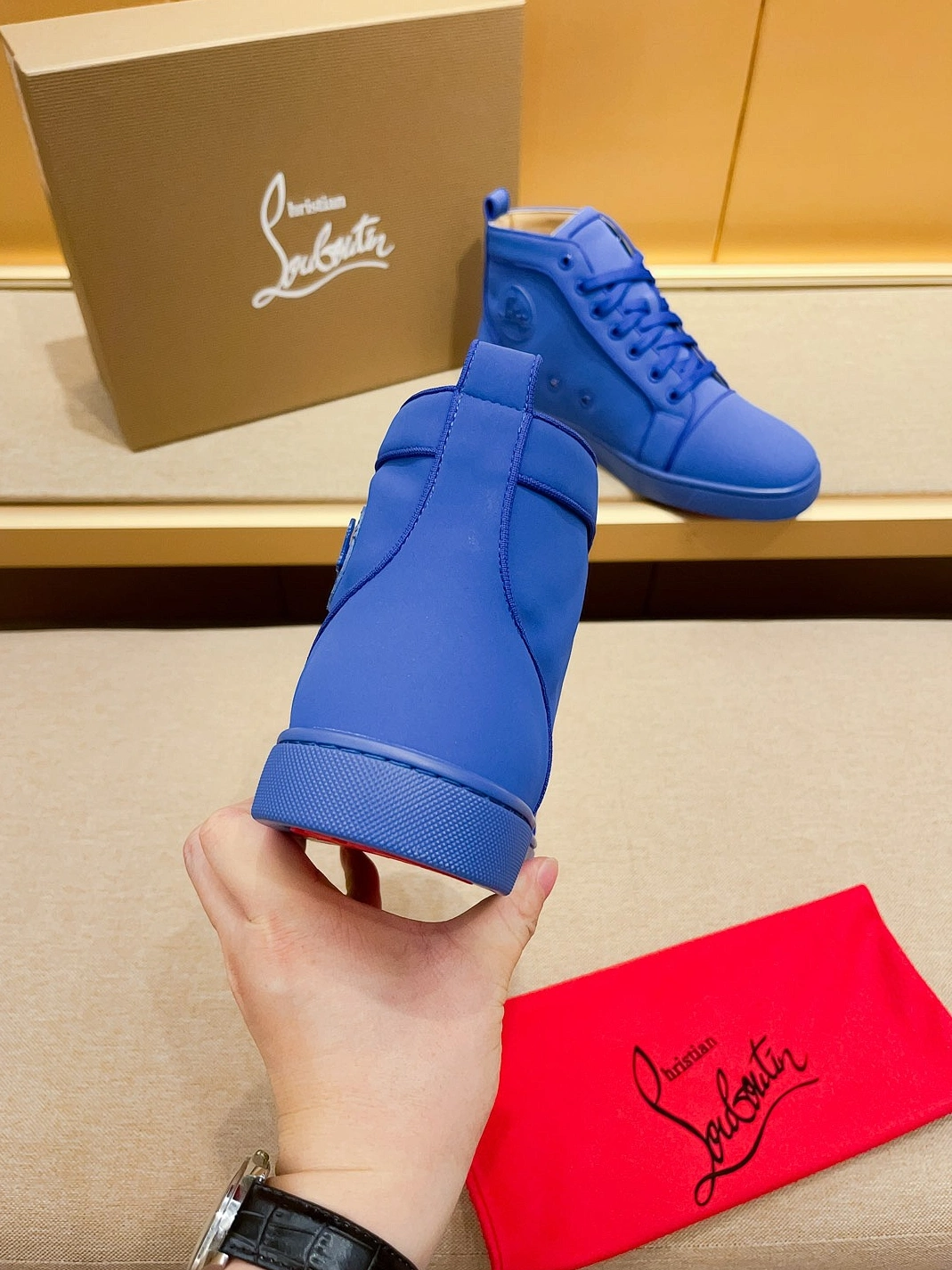 Comfortable 4658 Christian Louboutin High Top Shoes For Men