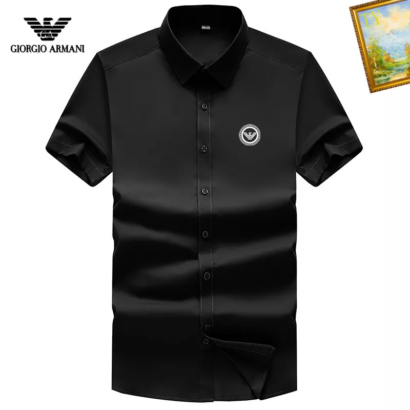 Comfortable 4764 Armani Shirts Short Sleeved For Men