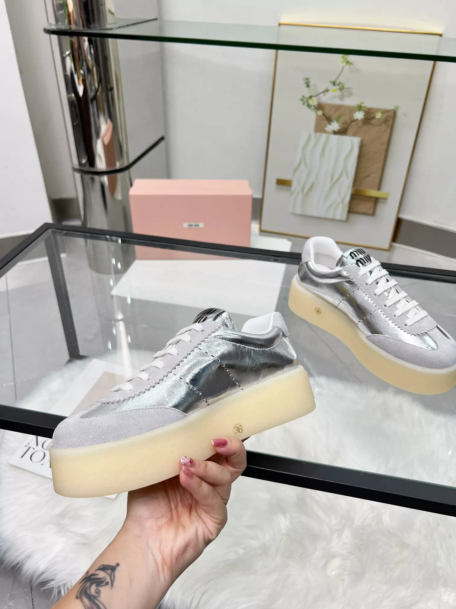 Comfortable 4797 MIU MIU Casual Shoes For Women