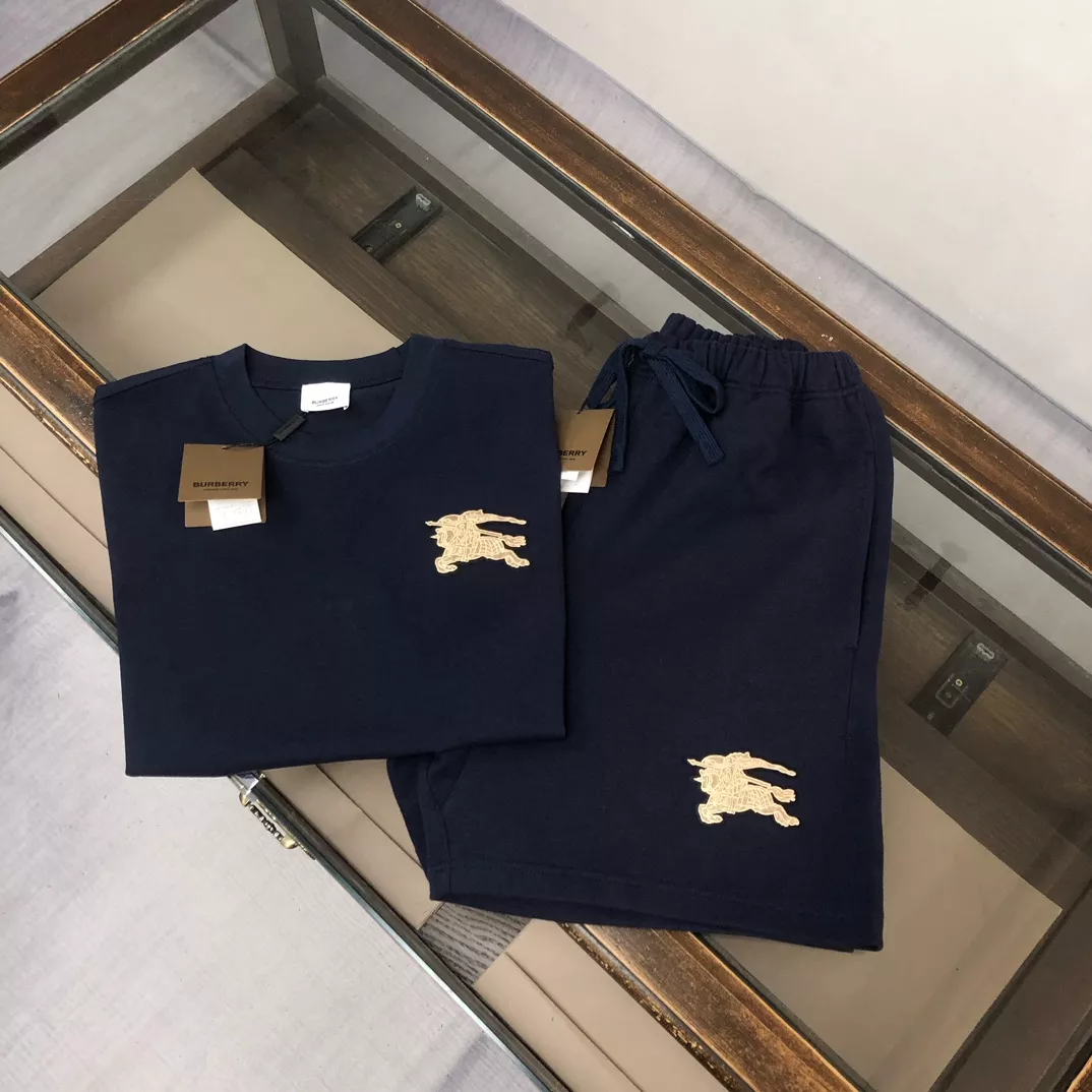 Comfortable 4807 Burberry Tracksuits Short Sleeved For Unisex