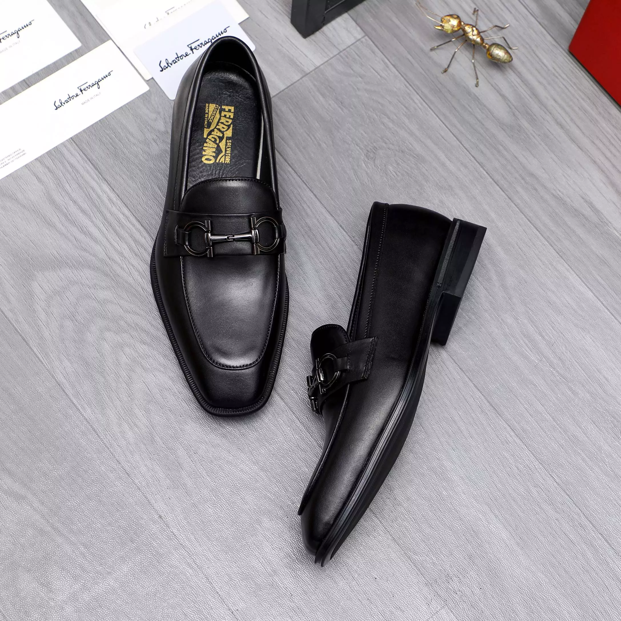 Comfortable 491 Salvatore Ferragamo Leather Shoes For Men
