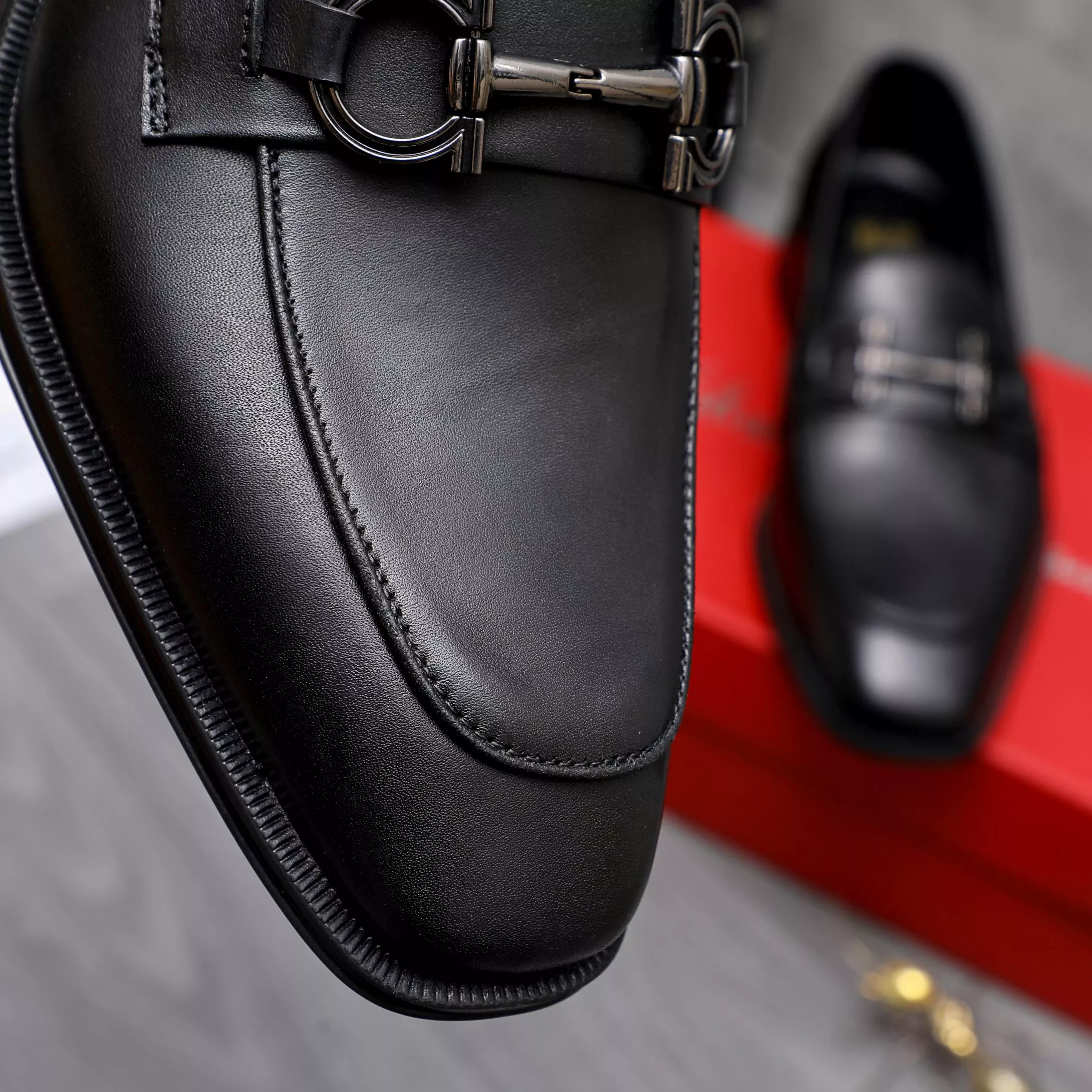 Comfortable 491 Salvatore Ferragamo Leather Shoes For Men