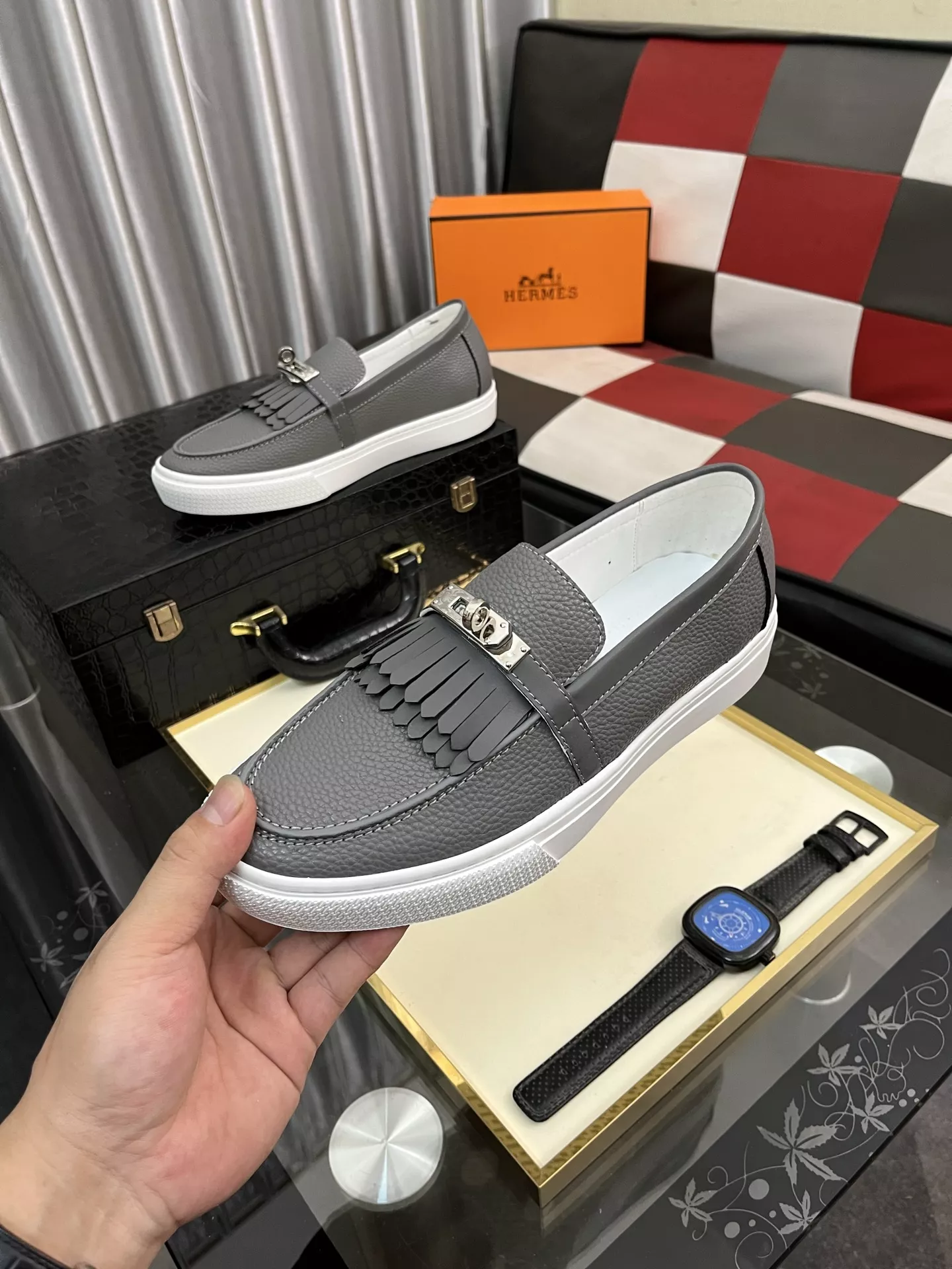 Comfortable 5008 Hermes Casual Shoes For Men